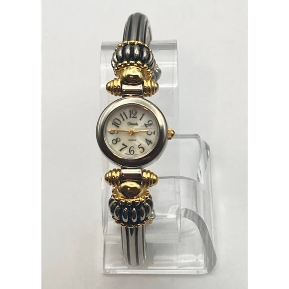 Xanadu Quartz Womens Watch 22mm Cuff Bracelet Style New Battery Silver Gold Tone - Picture 1 of 9